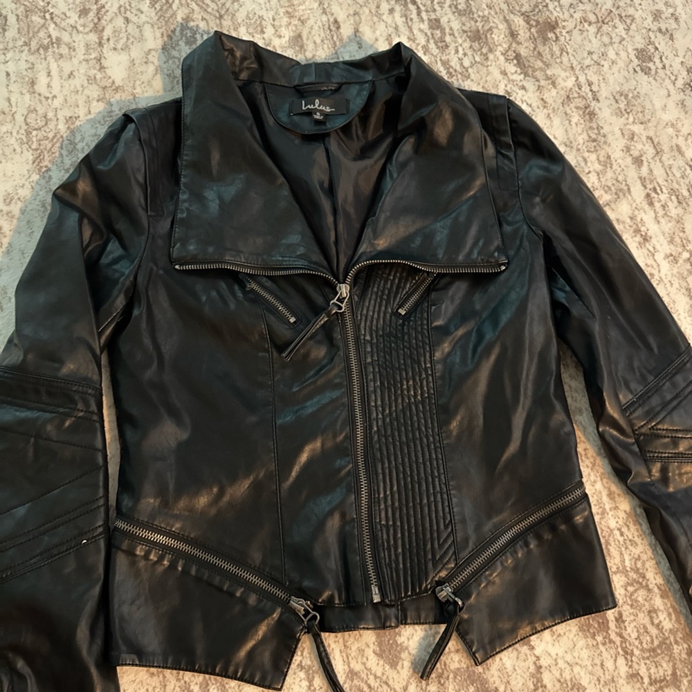 Lulu's Black Leather Jacket
